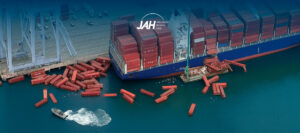 Colapso de contenedores en Long Beach